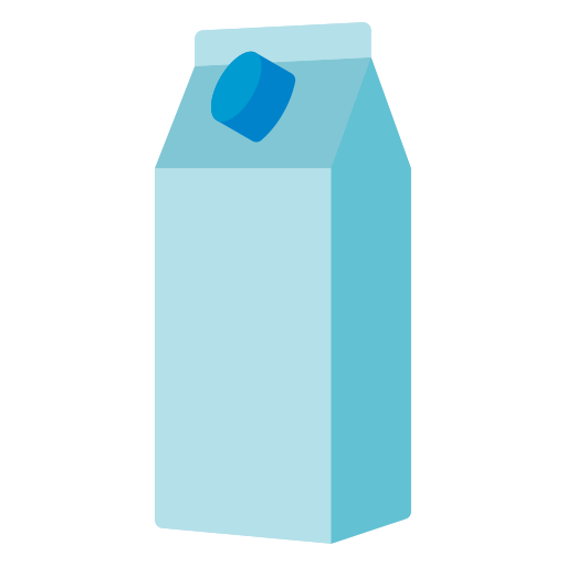 pudełko na mleko Generic color fill ikona