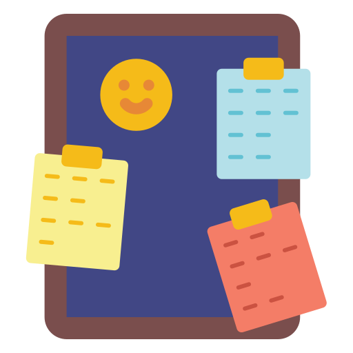 Sticky notes Generic color fill icon