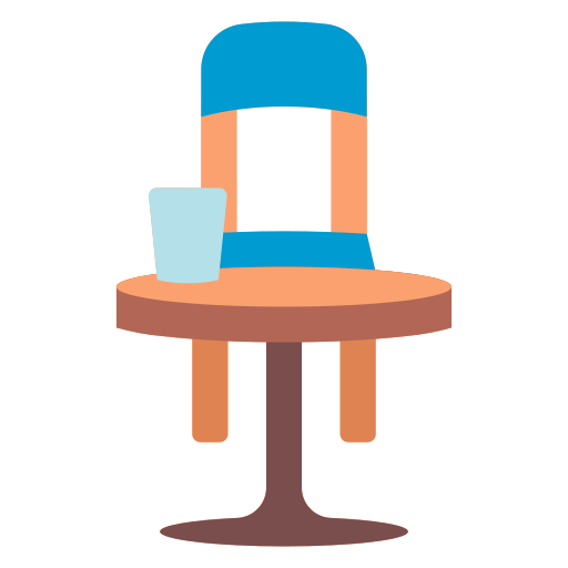 テーブル Generic color fill icon