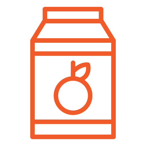 zumo de naranja Generic color outline icono