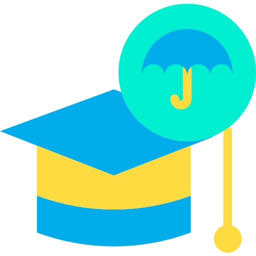 sombrero de estudiante Kiranshastry Flat icono