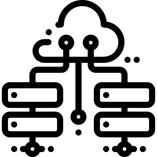 クラウドサーバー Detailed Rounded Lineal icon