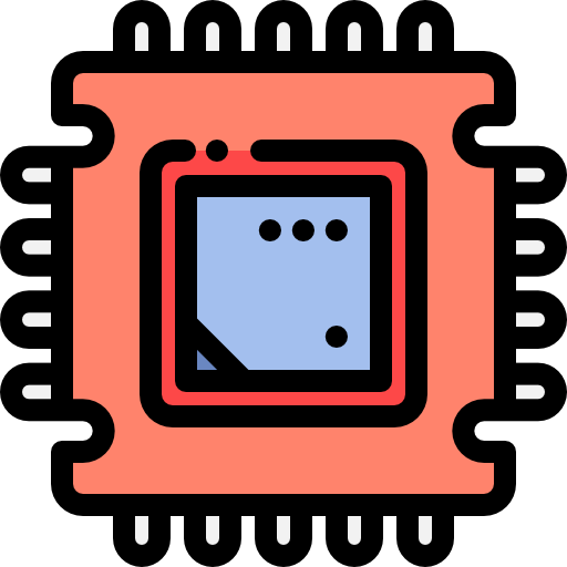 プロセッサー Detailed Rounded Lineal color icon