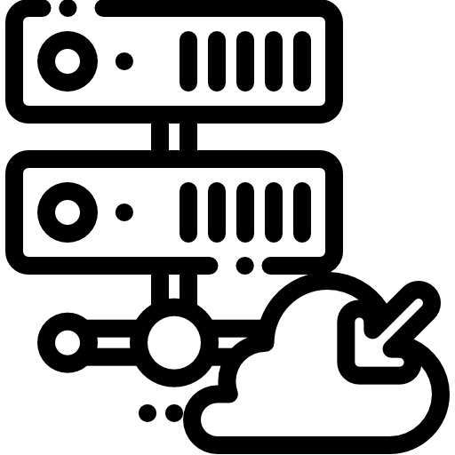 クラウドサーバー Detailed Rounded Lineal icon