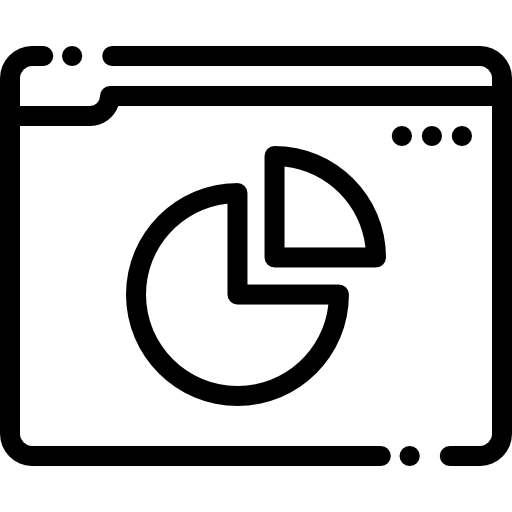 파이 차트 Detailed Rounded Lineal icon
