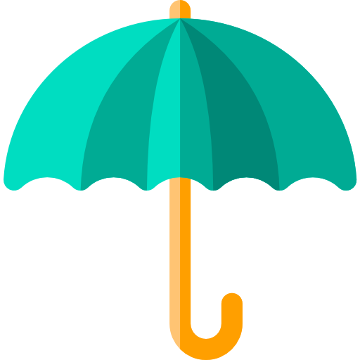 parapluie Basic Rounded Flat Icône