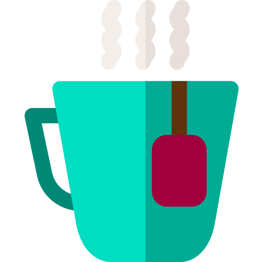 tasse à thé Basic Rounded Flat Icône