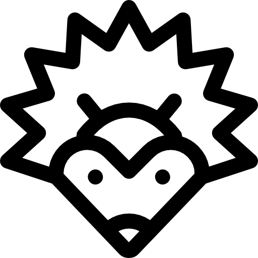 ハリネズミ Basic Rounded Lineal icon