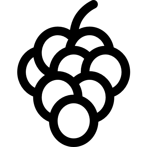 uva Basic Rounded Lineal icona