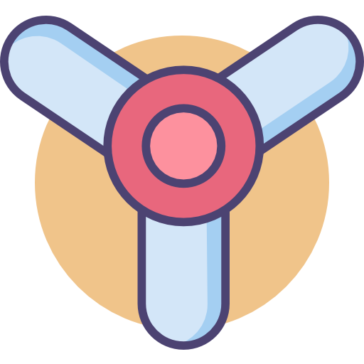 propeller Flaticons Lineal Color icon