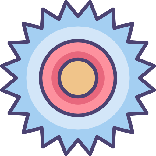 Циркулярная пила Flaticons Lineal Color иконка