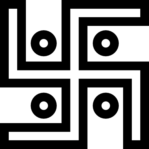 esvástica Basic Straight Lineal icono