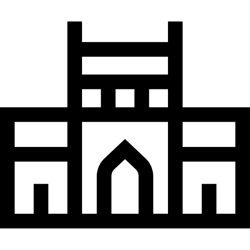 puerta de la india Basic Straight Lineal icono