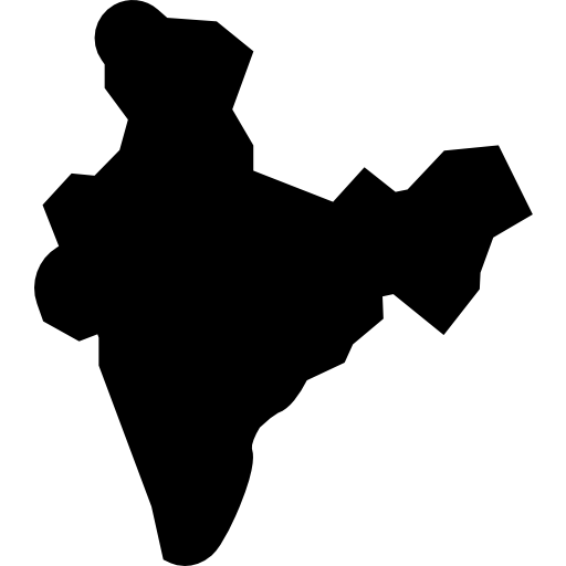 inde Basic Straight Filled Icône