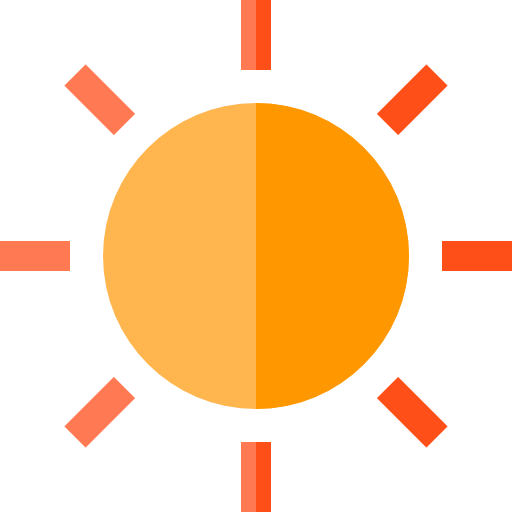sol Basic Straight Flat Ícone