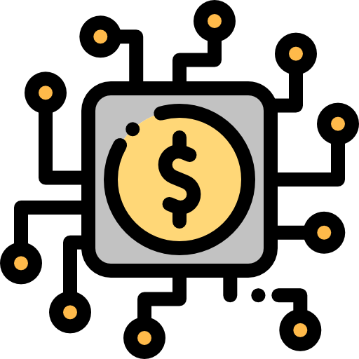은행 시스템 Detailed Rounded Lineal color icon