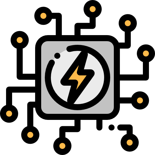 エネルギーシステム Detailed Rounded Lineal color icon