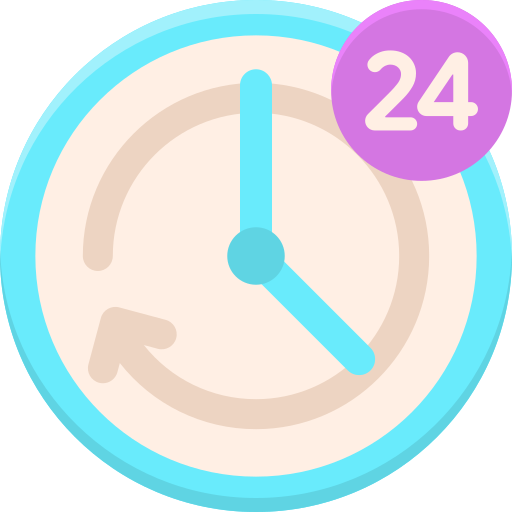 24時間 Flaticons Flat icon