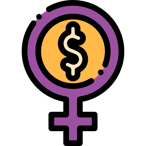 Feminism Detailed Rounded Lineal color icon