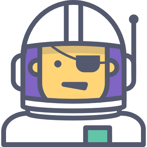 astronaut Darius Dan Lineal Color icon