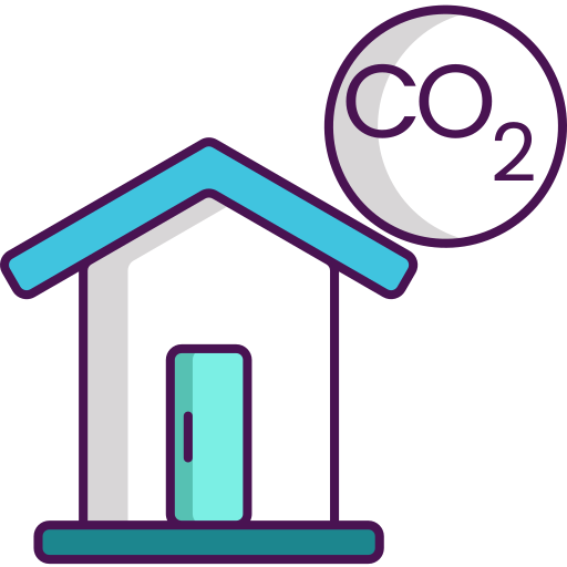 Co2 Flaticons Lineal Color icon