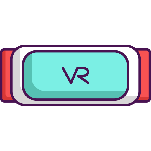 vr 안경 Flaticons Lineal Color icon