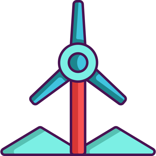 풍력 에너지 Flaticons Lineal Color icon