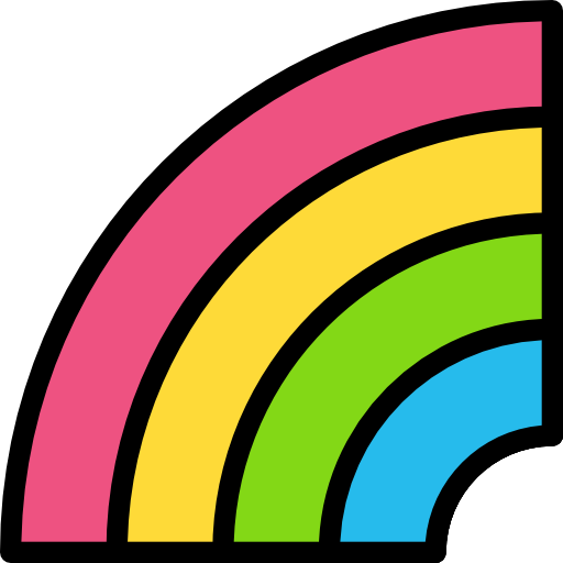regenbogen Darius Dan Lineal Color icon