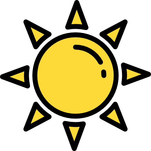 słońce Darius Dan Lineal Color ikona