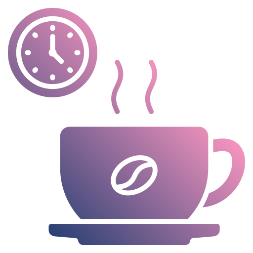 Coffee time Generic gradient fill icon