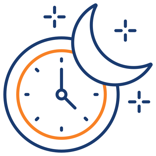 Nighttime Generic color outline icon
