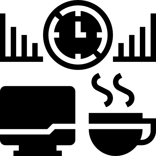 gráfico de barras Meticulous Glyph icono