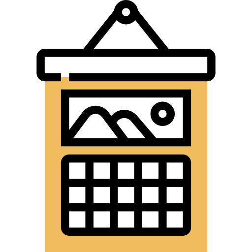 kalendarz ścienny Meticulous Yellow shadow ikona