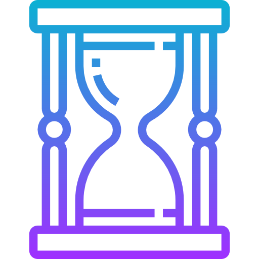 reloj de arena Meticulous Gradient icono