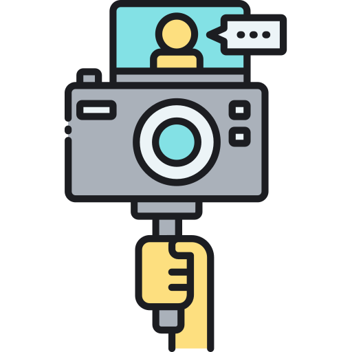 videocamera Flaticons.com Flat icona