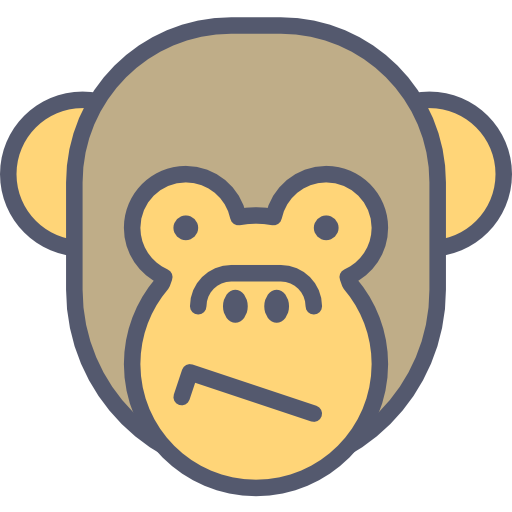 猿 Darius Dan Lineal Color icon