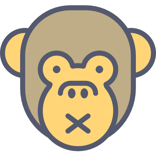 Monkey Darius Dan Lineal Color icon