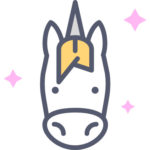 unicornio Darius Dan Lineal Color icono