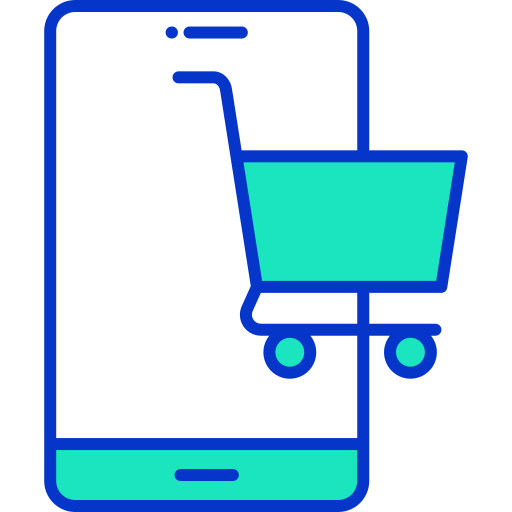 Мобильный шопинг Generic color lineal-color иконка