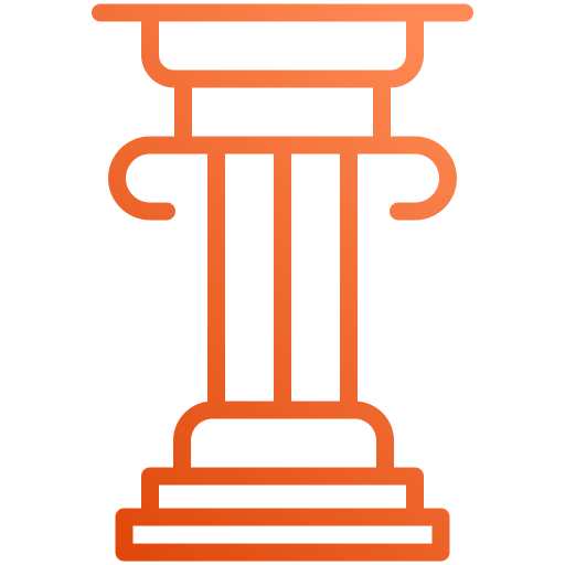 Column Generic gradient outline icon