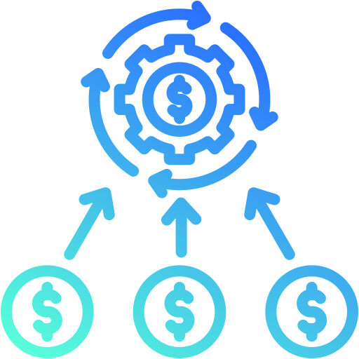 Wealth building Generic gradient outline icon