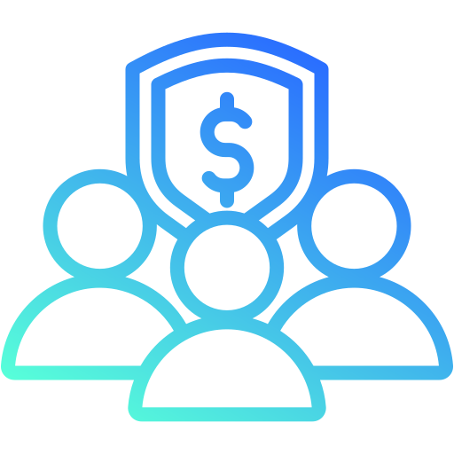 Financial security Generic gradient outline icon