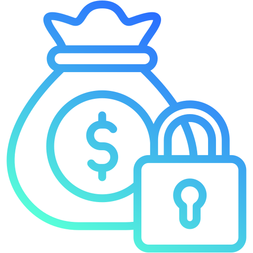 Financial security Generic gradient outline icon