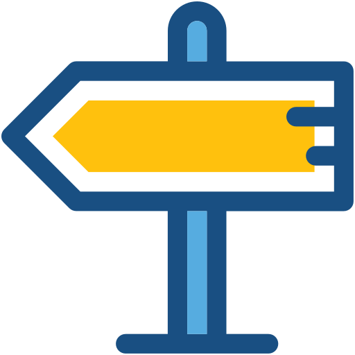 Directional sign Generic color lineal-color icon