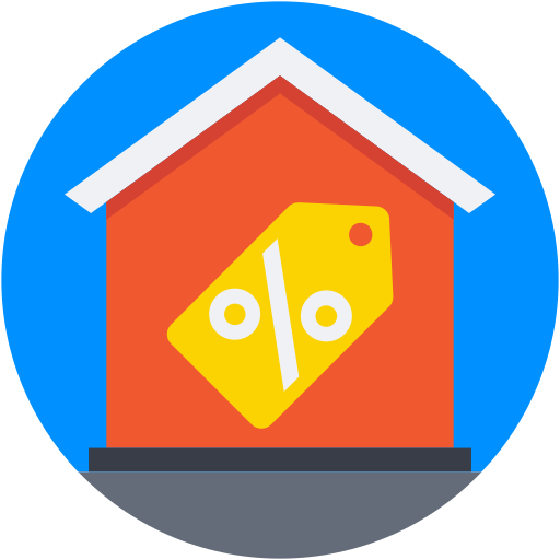 Home for sale Generic color fill icon