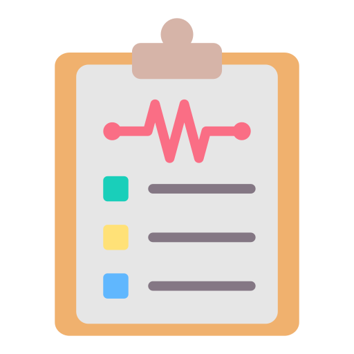 Medical chart Generic color fill icon