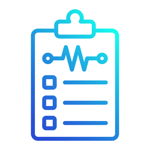 Медицинская карта Generic gradient outline иконка