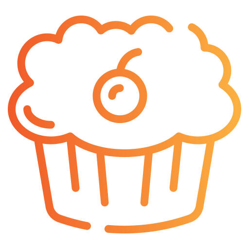 cupcake Generic gradient outline icona