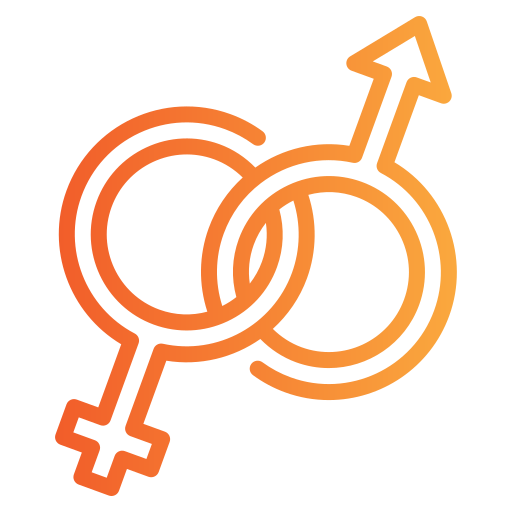 Gender Generic gradient outline icon