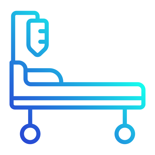 cama de hospital Generic gradient outline icono